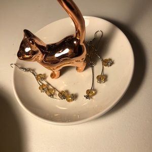 Super cute yellow dangle earrings